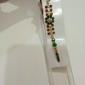 Stone Beaded Rakhi (Combo Of 2 Raakhi's)