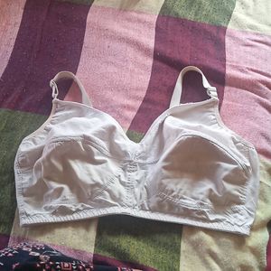 White ⚪pure Cotton Bra Full Coverage