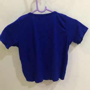 Dark Blue Short Top Middle Cut