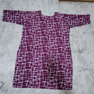 54 Bust Purple Kurti