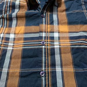 BROWN CHECK SHIRT FOR MEN