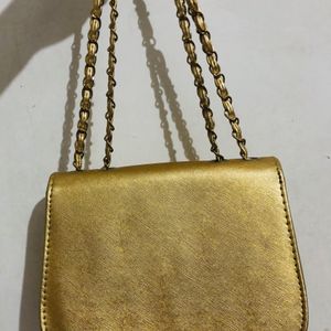 SALE!! CLASSY GOLDEN SLING BAG