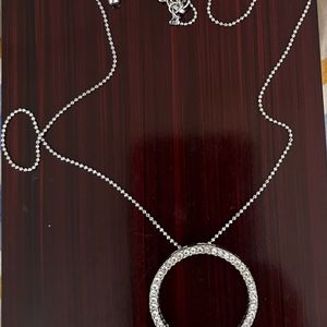 Silver necklace - circle of life