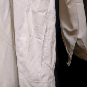 Mens White Plain Kurta