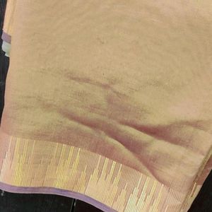 New Golden Tan Saree With Free...