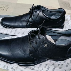 Vorth Brand Men Black Lace-up Leather Formal Shoes