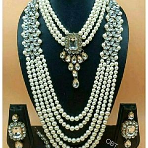 132. Ivory Kundan Bridal Set