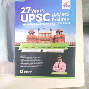 27  Years UPSC IAS/ IPS Prelims Topic-wise Solved Papers 1 & 2 (1995 - 2021) 12th Edition