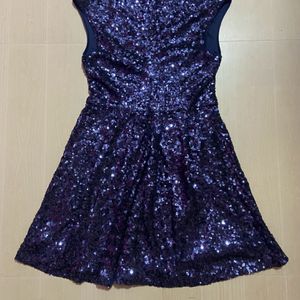 Forever 21 Exclusive Sequin Navy Blue Dress Women'