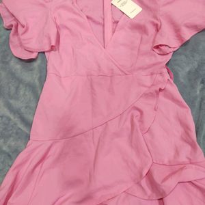 Wrap Around Dress Pink