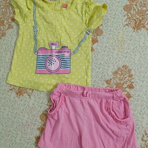 Summer Top Shorts Set