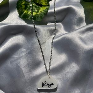 Resin Name Pendant