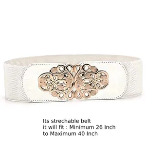 Women's Fancy White Waist Belt