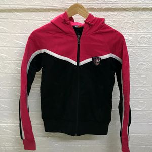 Pink Black Hoodie Small