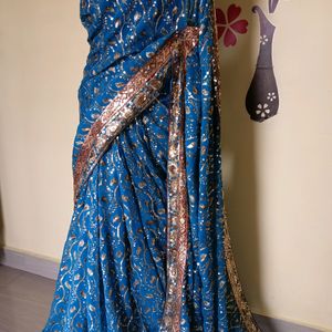 New Designer all over work saree