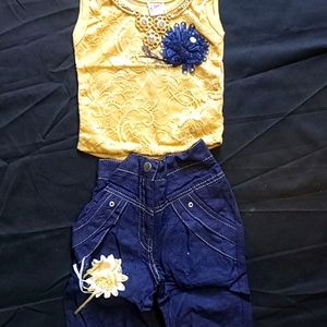 Kids Denim Jeans Top