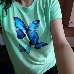 Aster Stylish Butterfly Printed T-shirts.