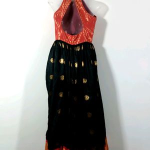 Black & Red Ethnic Women's Gown