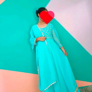 Gown With Dupatta