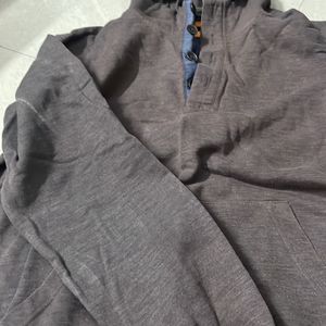 Men Hoodie With Buttons