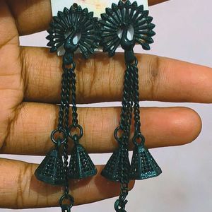 Peacock Jhumki Earring