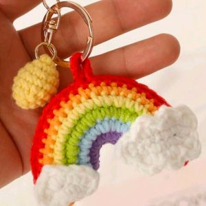 Crochet Rainbow Keychain (Any 1)