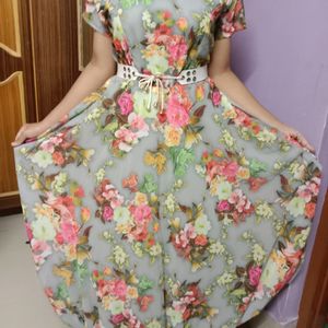 Floral Design Gown