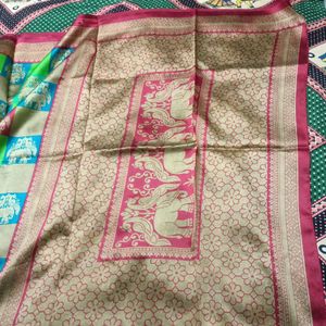 Gujrati Patola Style Saree With Blouse