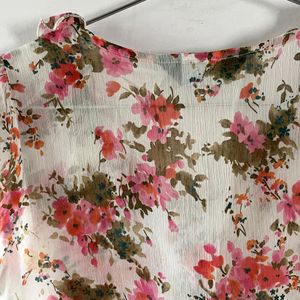 Ruffled Floral Top