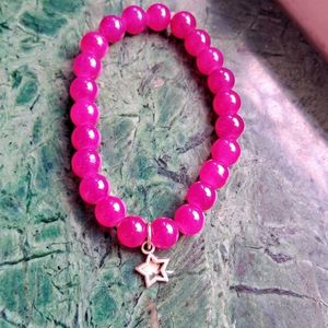 Star Purple Beads Bracelet