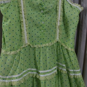 Vintage Lime Green Dress