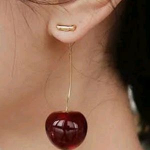 Viral Cherry Shaped Korean Earrings