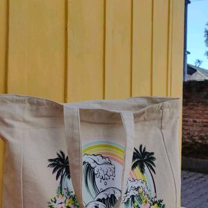 Beach summery Beige Tote Bag