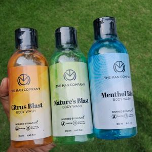 The Man Company Set Of 3 Body Wash