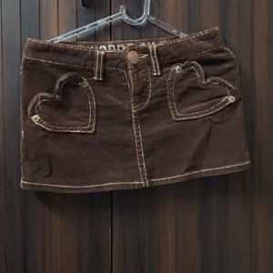 Mini Brown Y2K Skirt