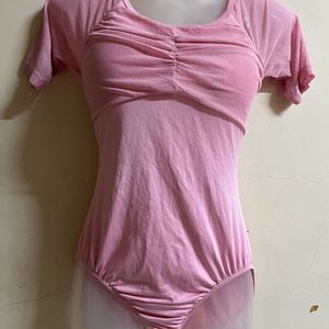 Korean Padded Baby Pink Play Suit