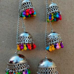 Multicolored Jhumki Earrings