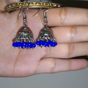 Blue Jhumkas