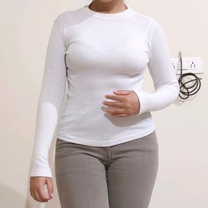 White Fitted Top