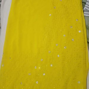 Yellow Party Wear Saree