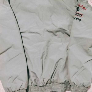 Men's Sherpa Fur Tracksuit Ferrari Embroidery