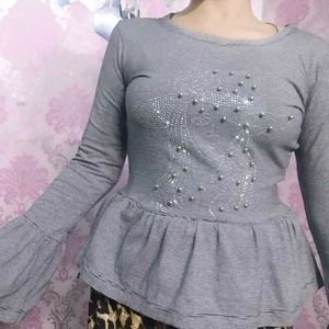 Women Top Bell Sleeve