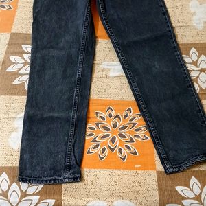 Black Charcoal Mom Fit Jeans