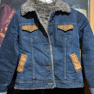 Fur Denim Jacket On Sale For Dussehra Offer