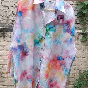 Brand New Tie N Die Cotton Blend Shirt In Size 4xl