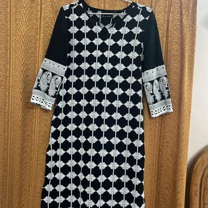 Brand New- Naari Embroidered Black Kurta