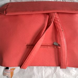 Orange Color Beautiful Handbag For Girls And