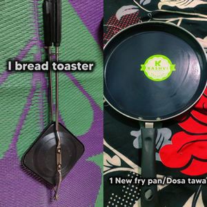 New Non Stick Fry Pan/Dosa Tawa & Bread Toaster