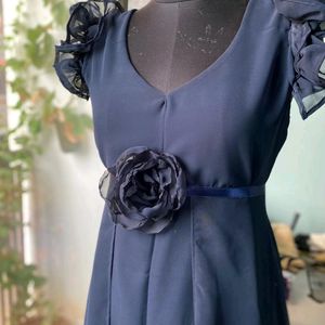 Party Wear Gown With 2 Layer