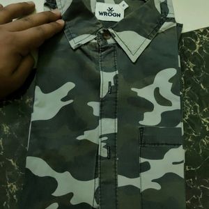 WROGN CAMOUFLAGE MEN SHIRT